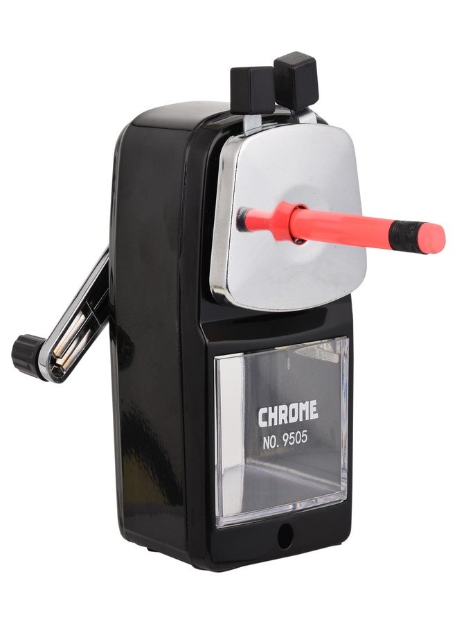 كروم 9505 - مبراة أقلام رصاص بهيكل معدني، كبيرة (أسود) - Image 3